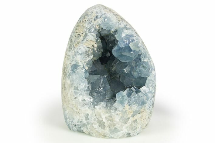 Free-Standing Crystal Filled Celestine Geode - Madagascar #303870